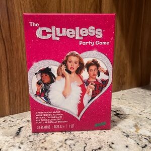 Clueless Party Game with Pink Packaging